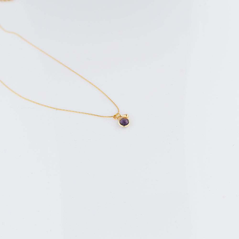 COLLIER VENISE prune