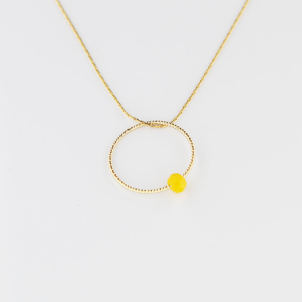 COLLIER LEO JAUNE
