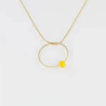 COLLIER LEO JAUNE