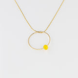 COLLIER LEO JAUNE