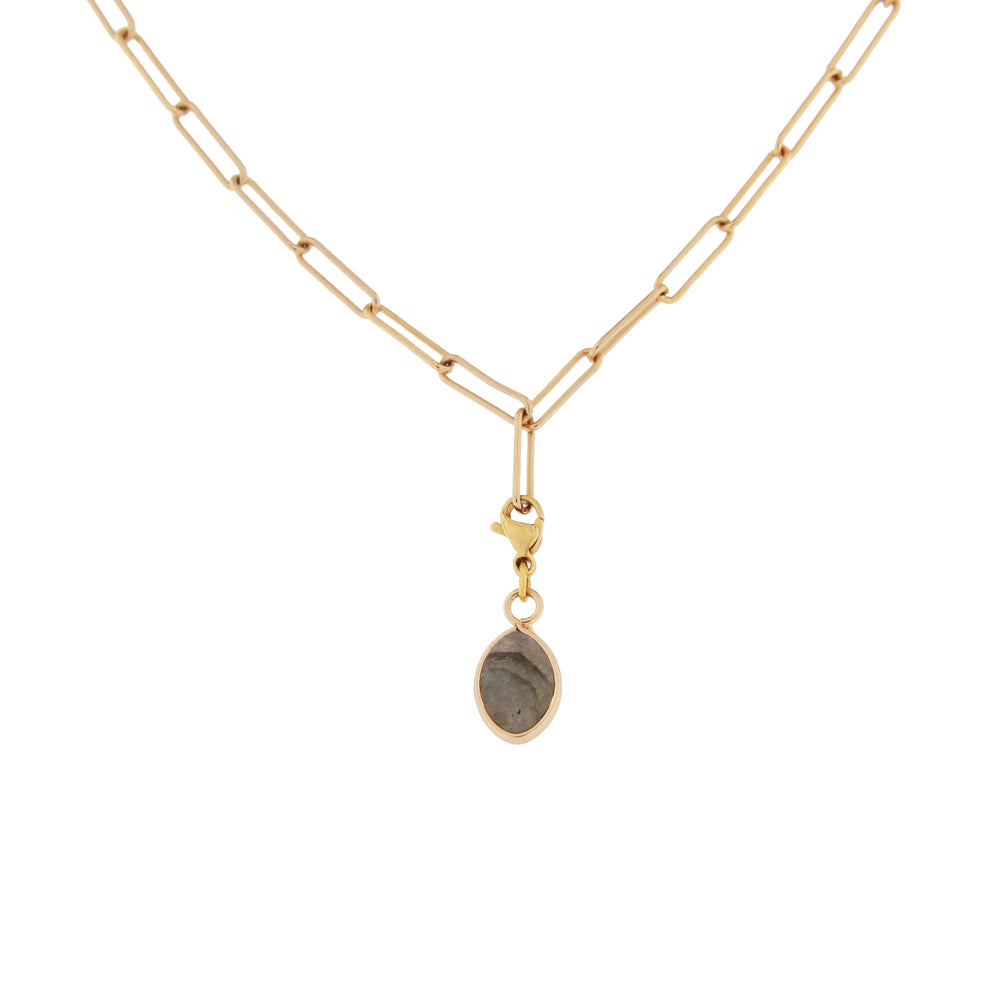 COLLIER NATOU LABRADORITE