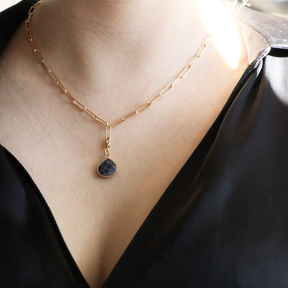 COLLIER NATOU PRUSSIAN BLUE