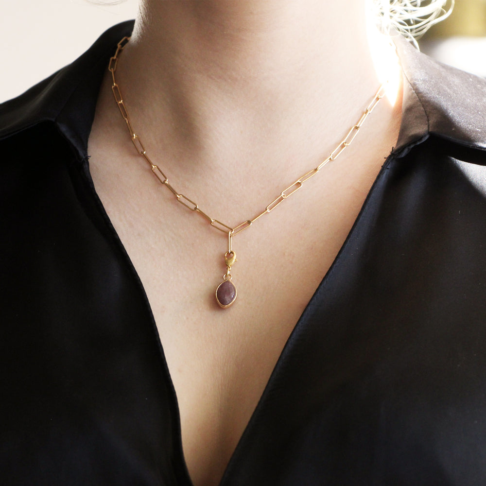 COLLIER NATOU LABRADORITE