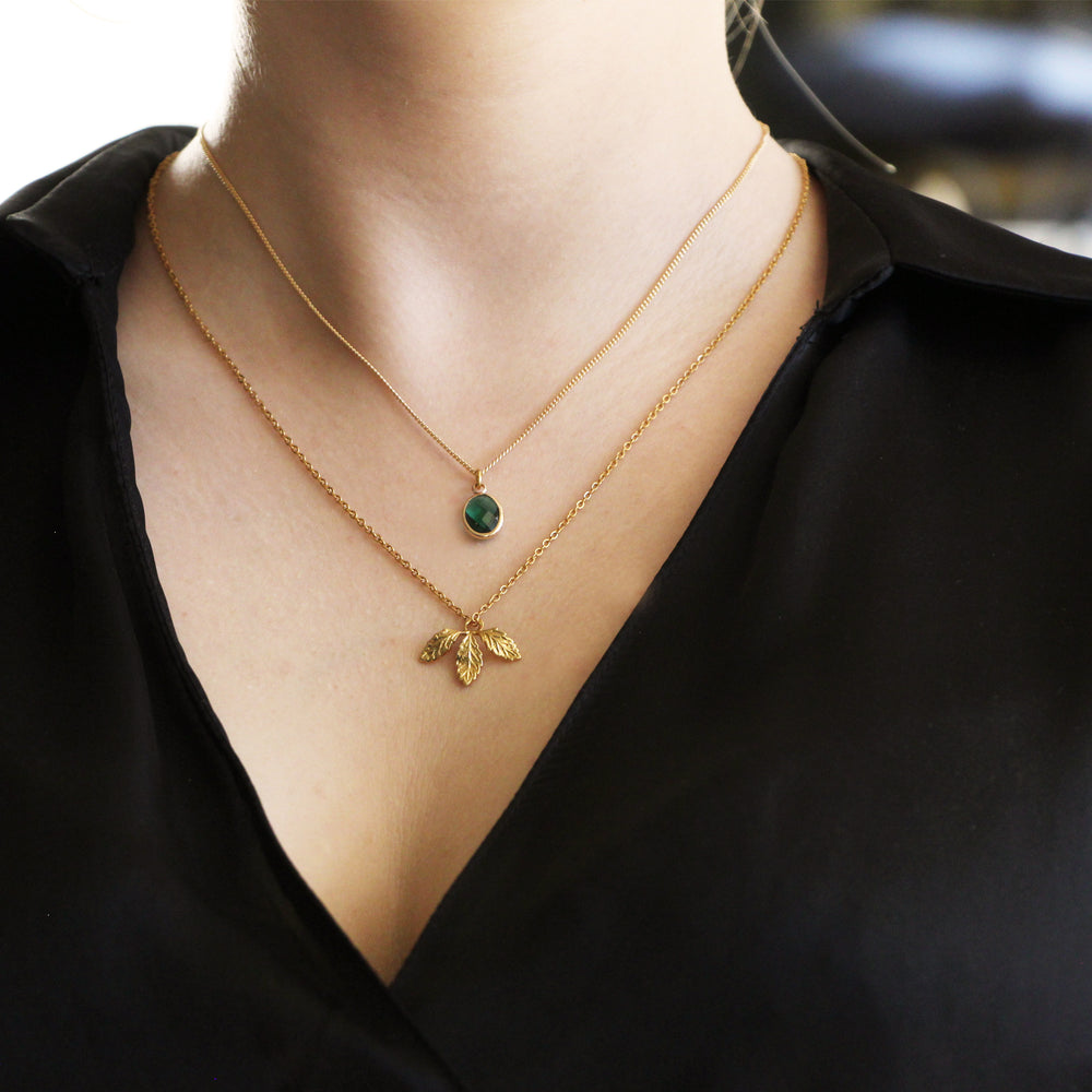 COLLIER NINON VERT