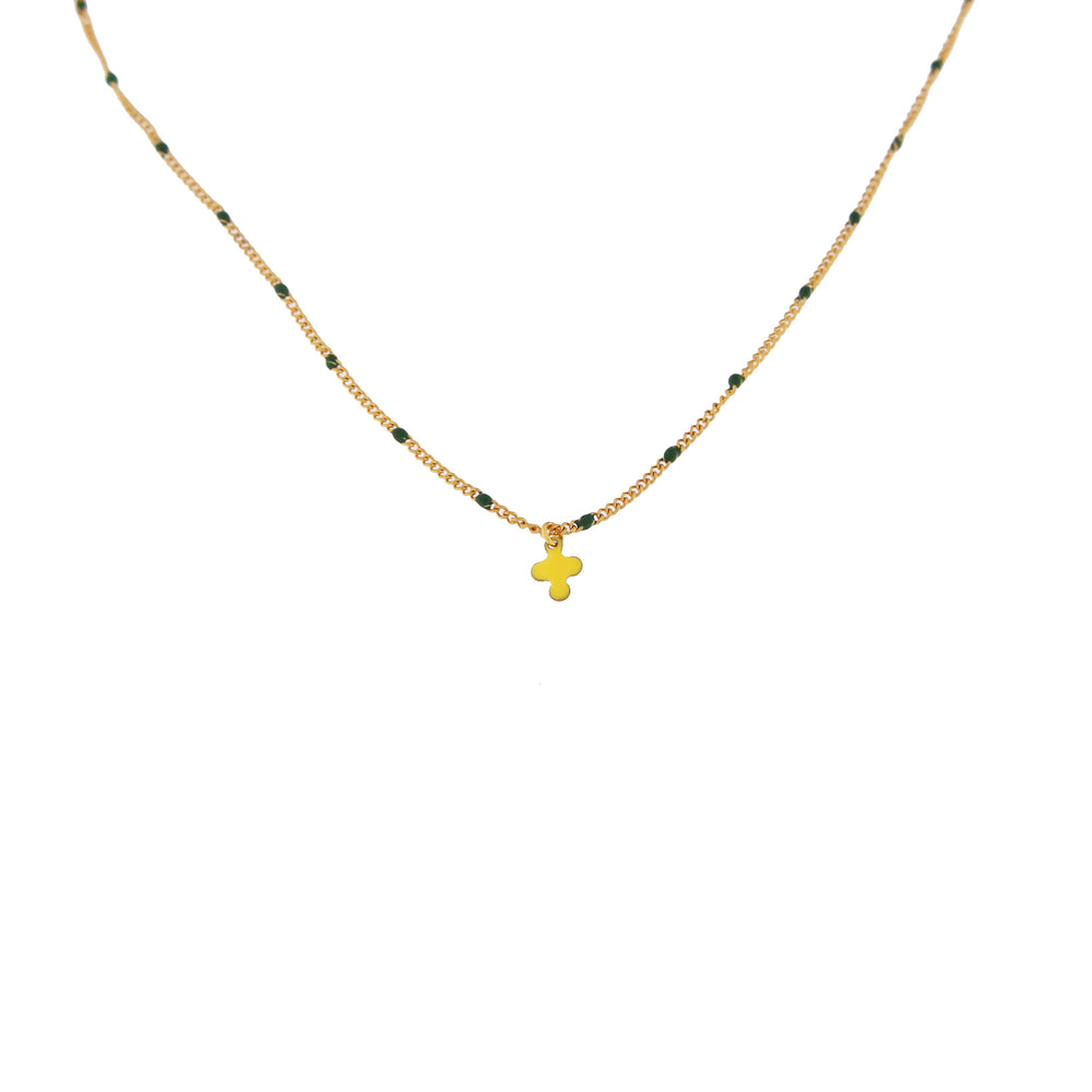 COLLIER LEA JAUNE